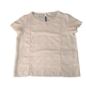 ✨BOGO✨ Lauren Conrad Romantic Lace Cream Blouse Size X-Large - Like New